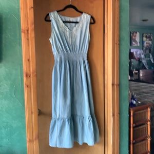 Cute prairie dress with embroidered top